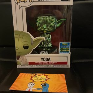 Yoda (Green Chrome) Convention Pop!
