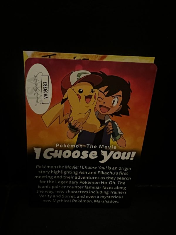 I choose You Ash Signed Card with COA - Image 3
