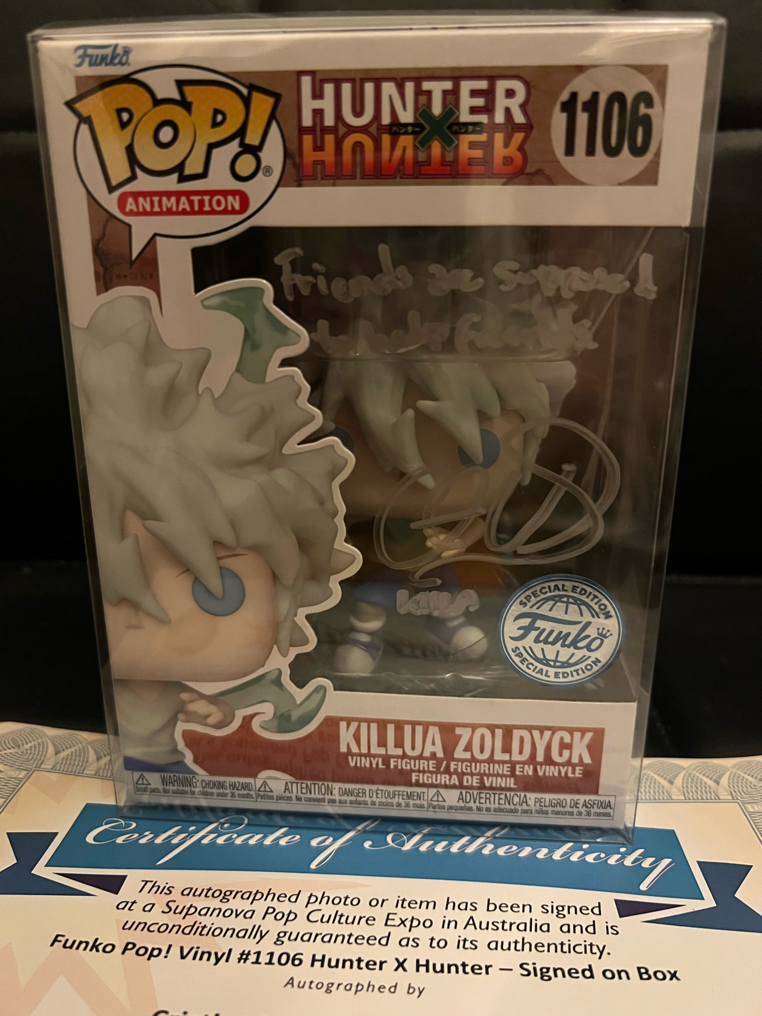 Killua signed by Cristina Vee COA Pop! - Image 2