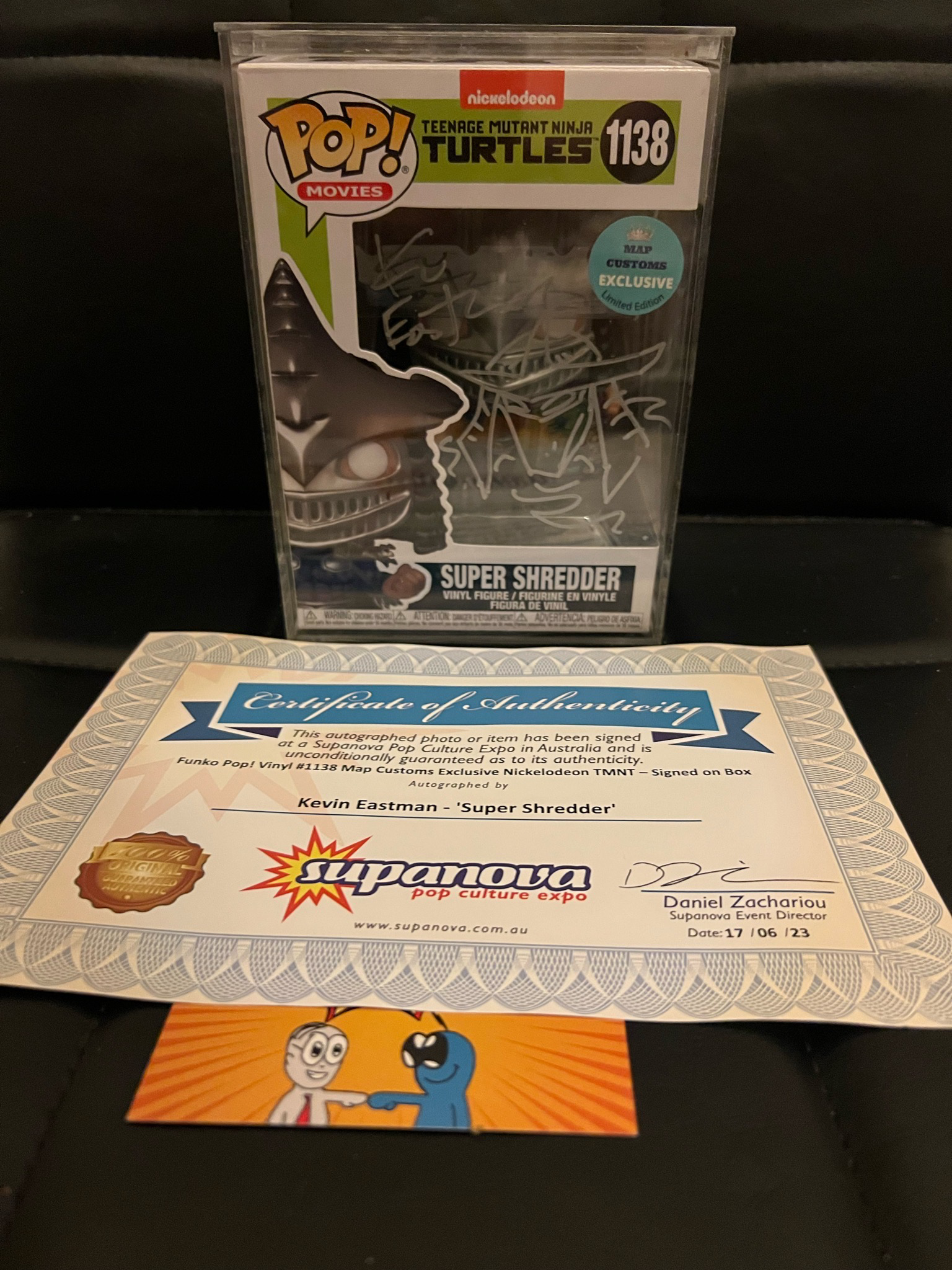 Shredder SIGNED Custom Pop!