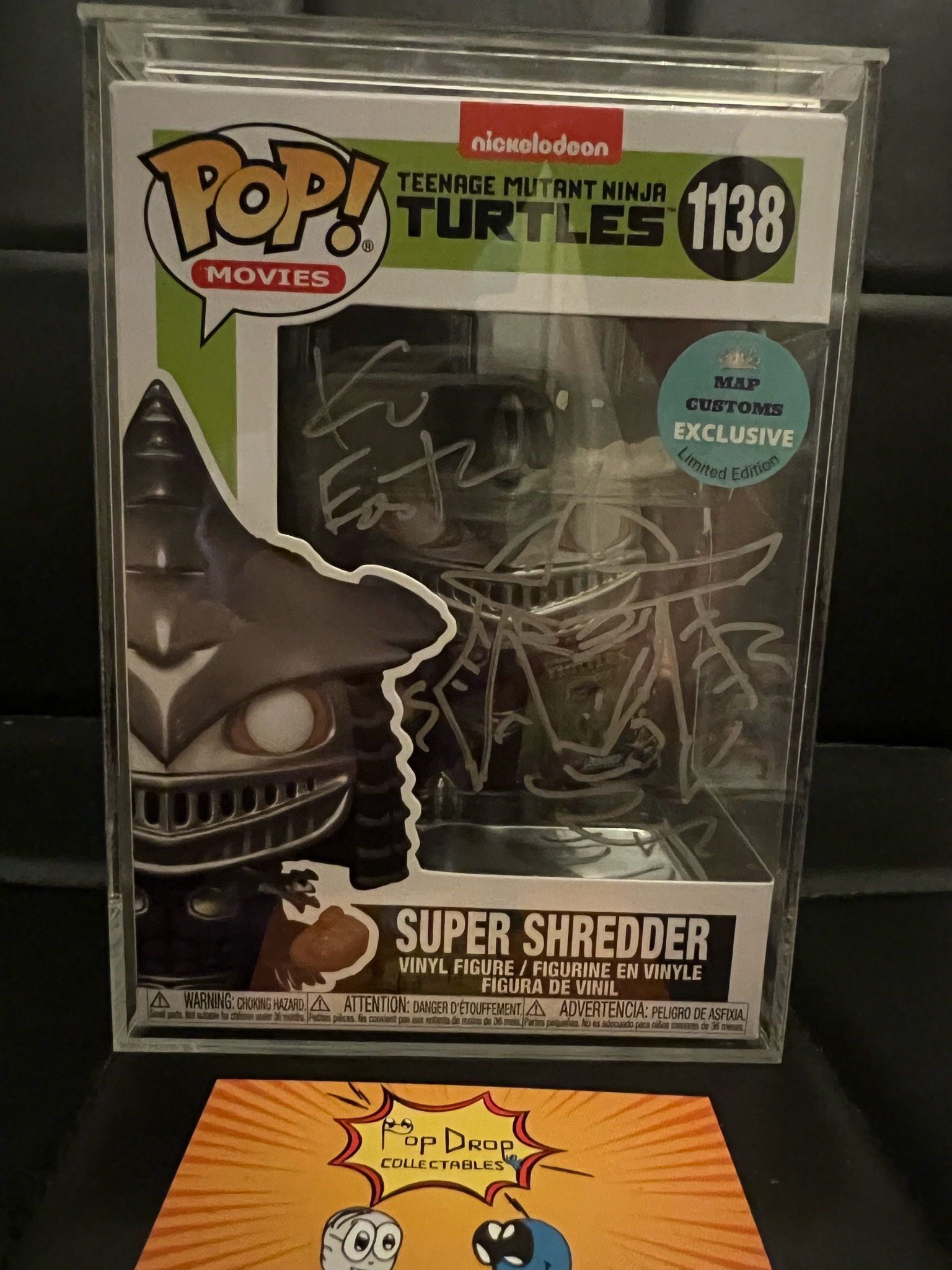 Shredder SIGNED Custom Pop! - Image 2