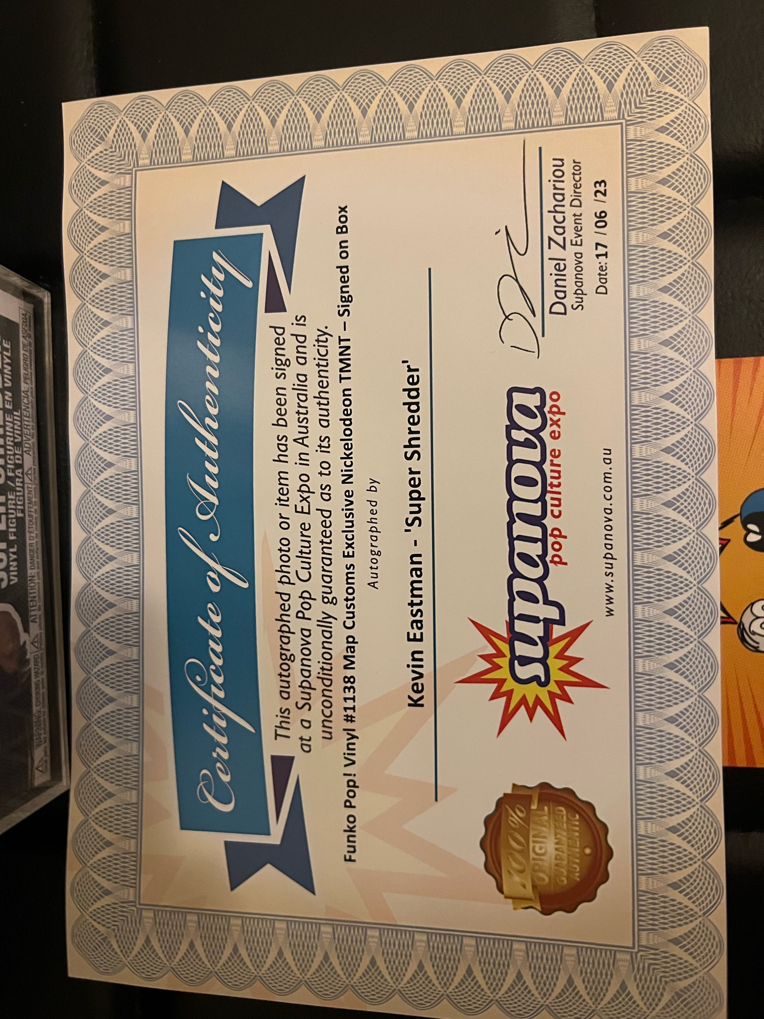 Shredder SIGNED Custom Pop! - Image 7