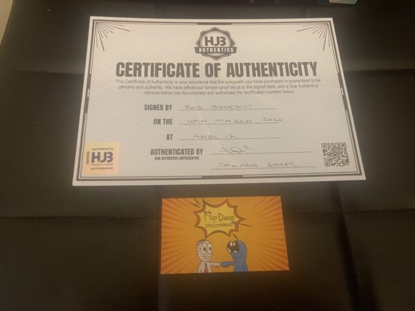 Supernatural signed Rob Benedict A4 with COA - Image 2