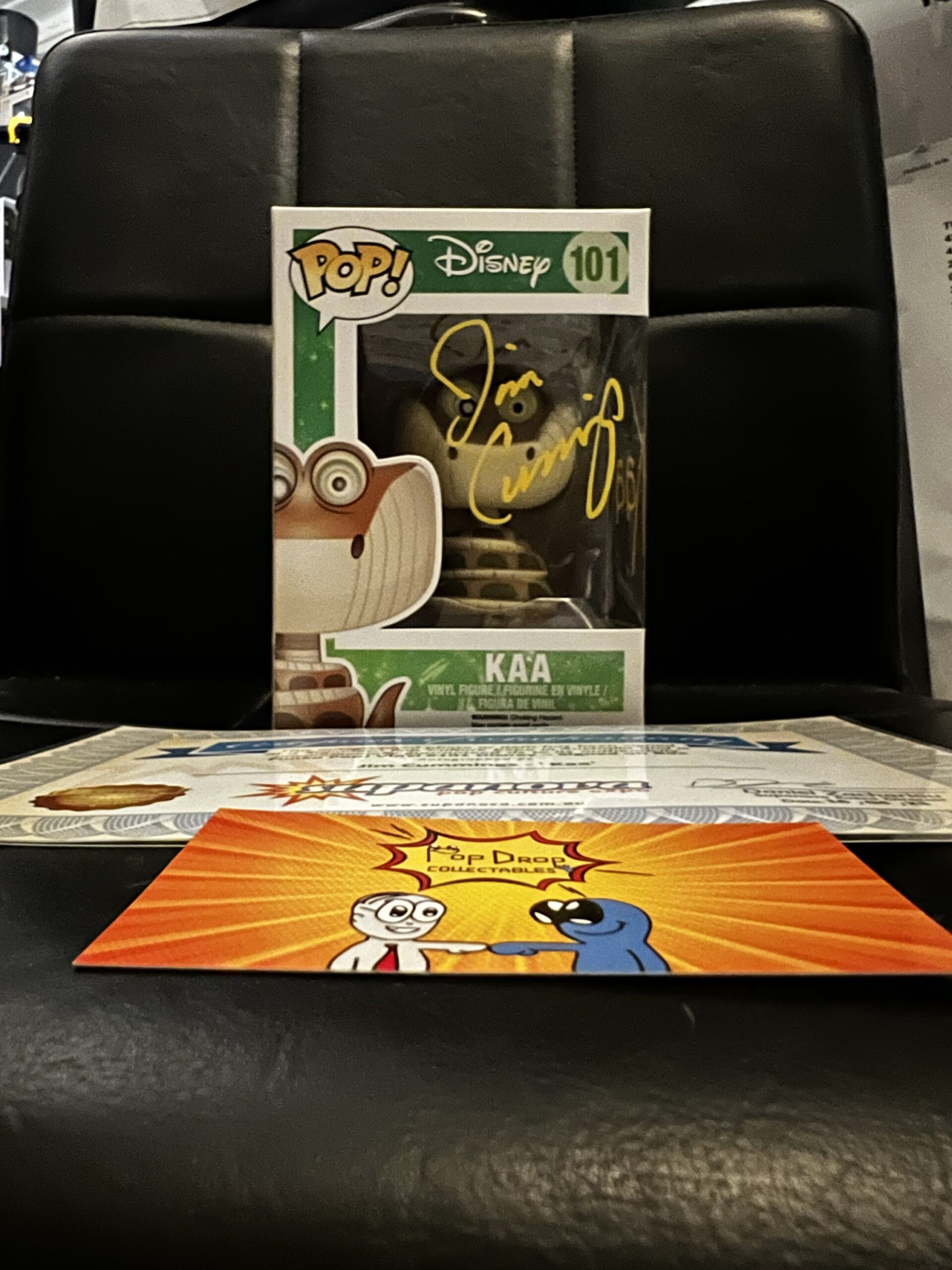 Kaa Signed by Jim Cummings with COA Pop!