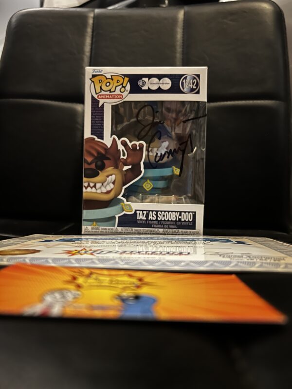 Taz as Scooby doo signed by Jim Cummings pop!