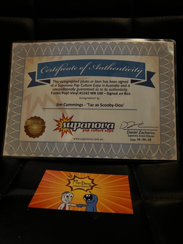 Taz as Scooby doo signed by Jim Cummings pop! - Image 10