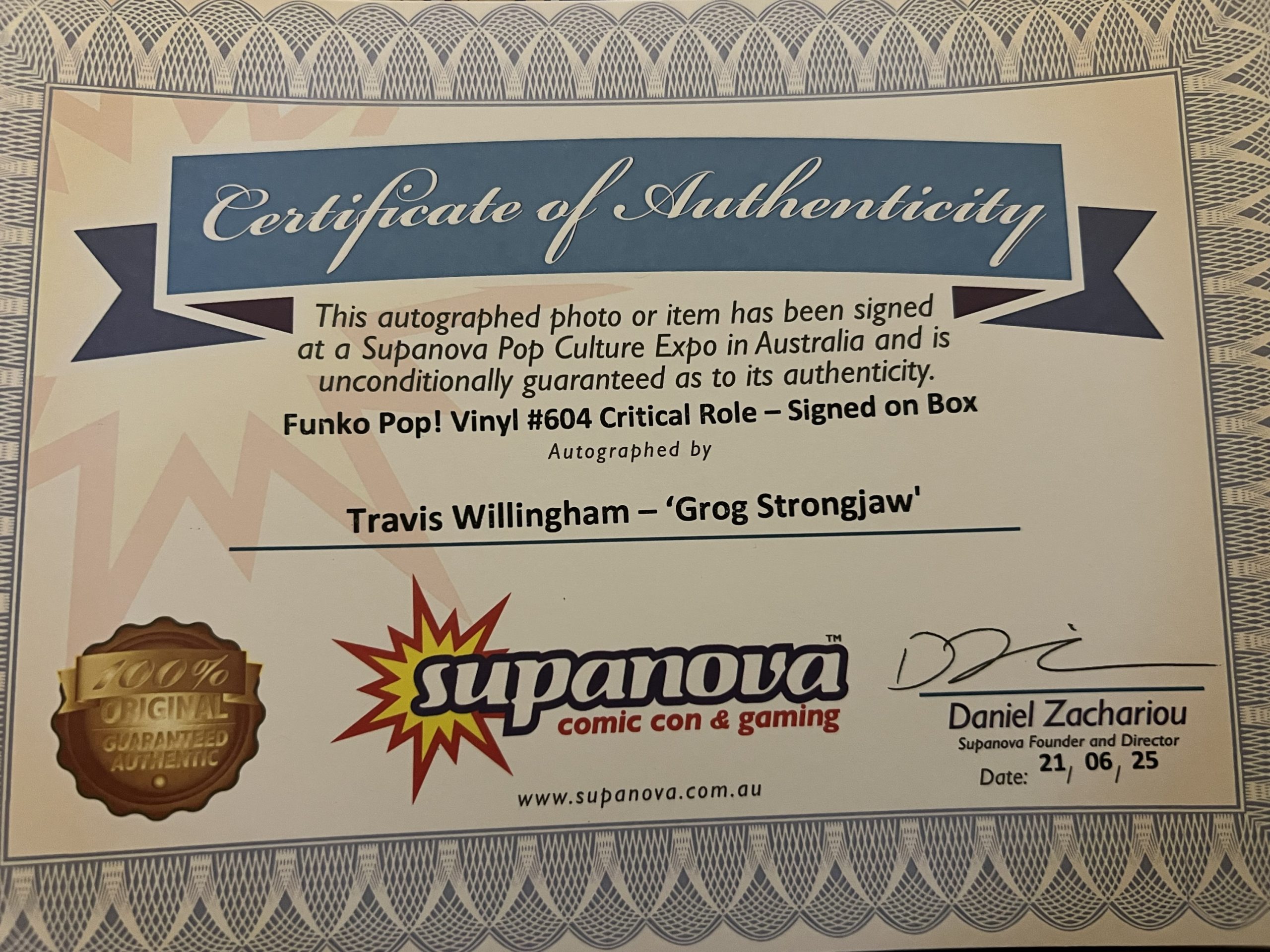 Grog Signed funko pop! - Image 2