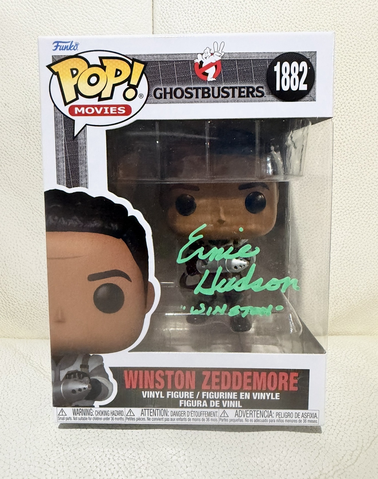 Winston signed by Ernie Hudson funko pop!